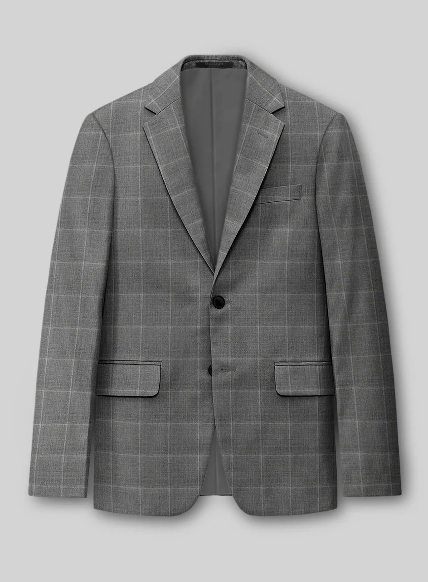 Reda Lindale Gray Checks Wool Suit - Image 4