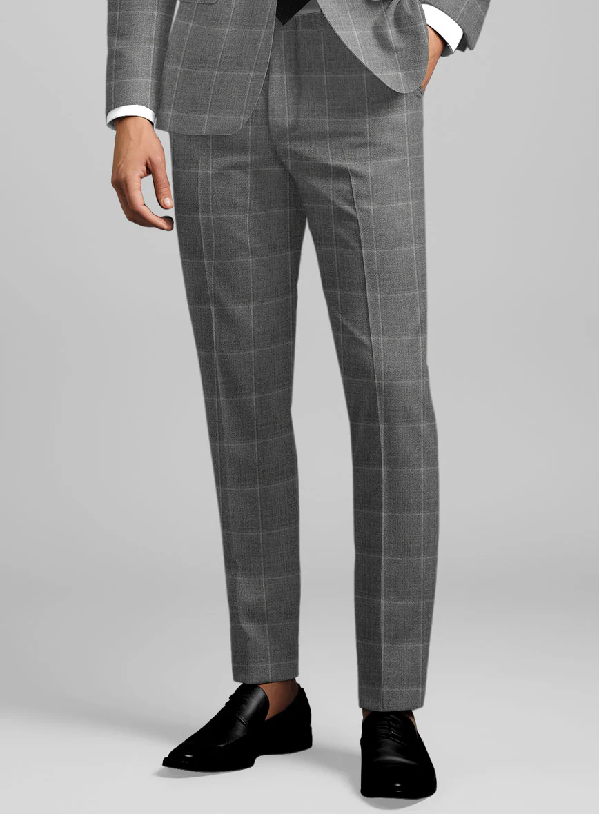Reda Lindale Gray Checks Wool Suit - Image 6