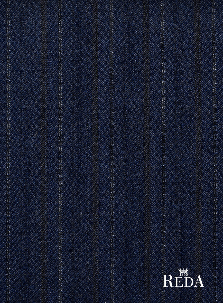 Reda Liora Blue Stripe Wool Jacket - Image 3