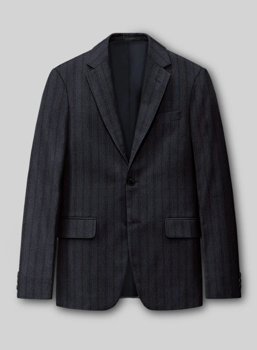 Reda Liora Charcoal Stripe Wool Suit - Image 3