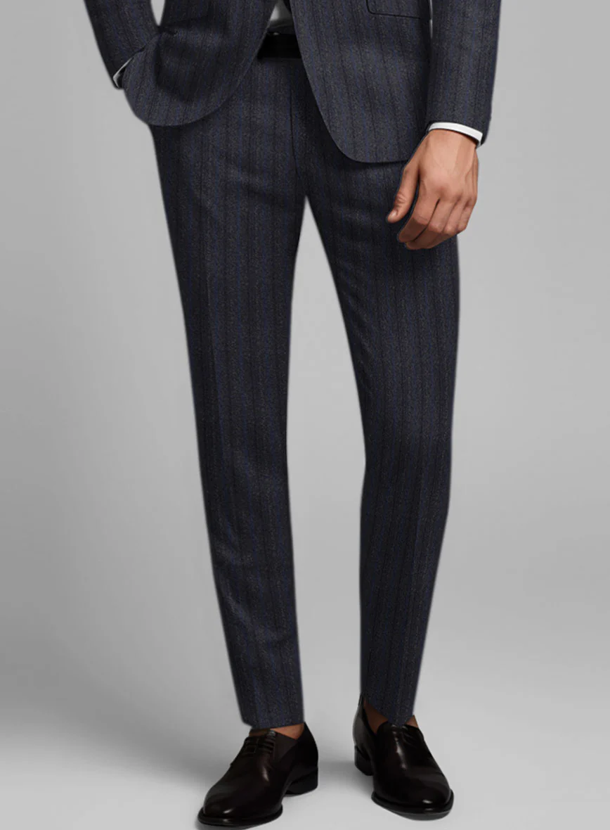 Reda Liora Charcoal Stripe Wool Suit - Image 6