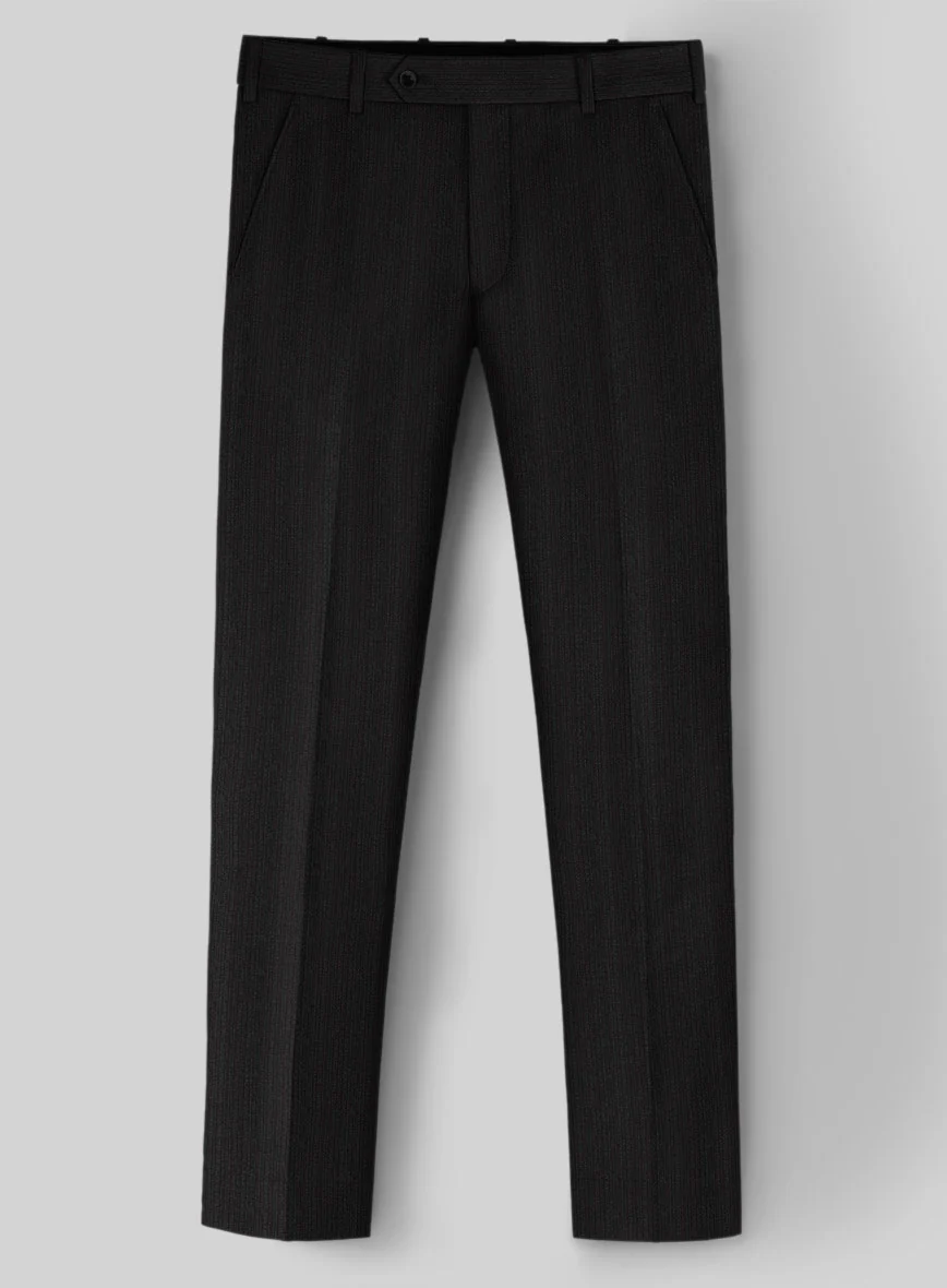 Reda Luman Black Stripe Wool Suit - Image 5