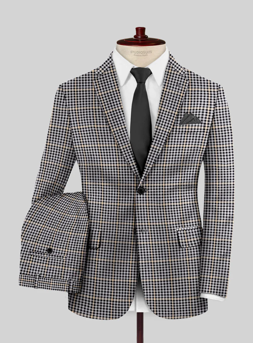 Reda Matio Black Checks Wool Suit - Image 2