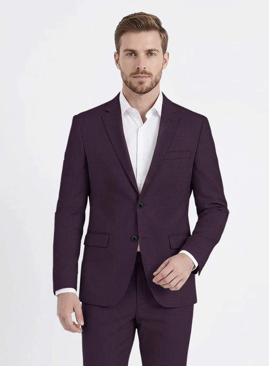 Reda Mauve Wool Suit - Image 3