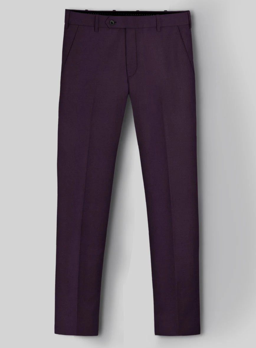 Reda Mauve Wool Pants - Image 2