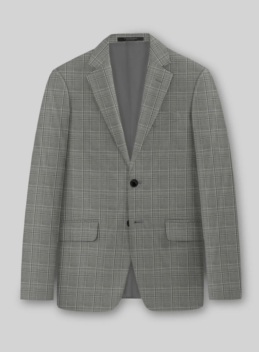 Reda Mavlox Gray Checks Wool Suit - Image 3