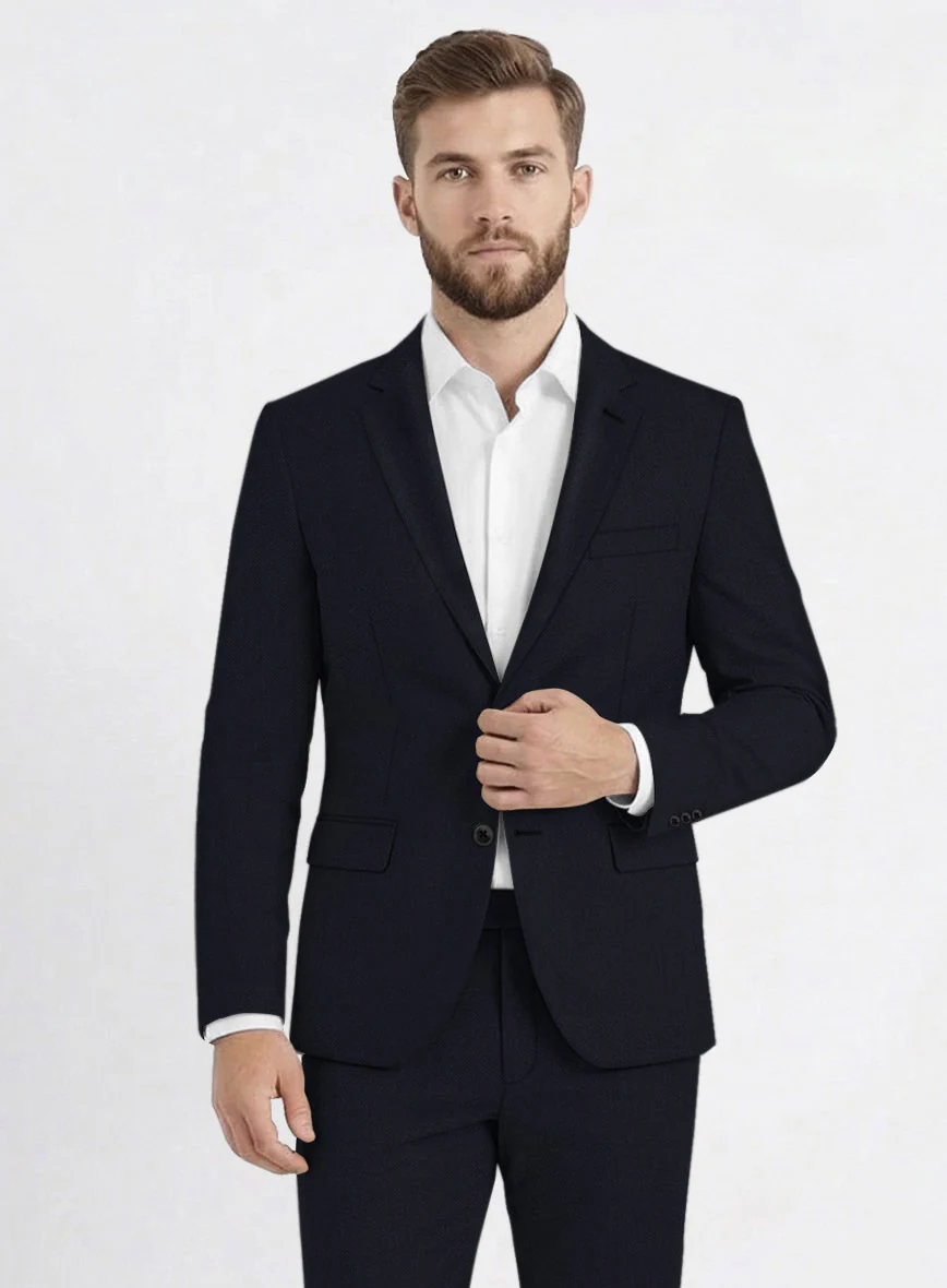 Reda Midnight Blue Wool Suit - Image 4