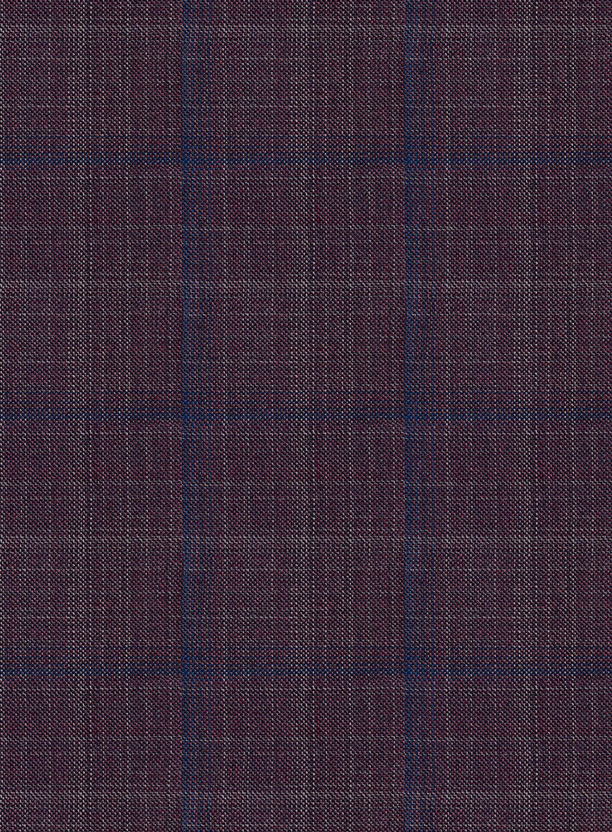 Reda Mulled Wine Checks Wool Jacket - Image 2