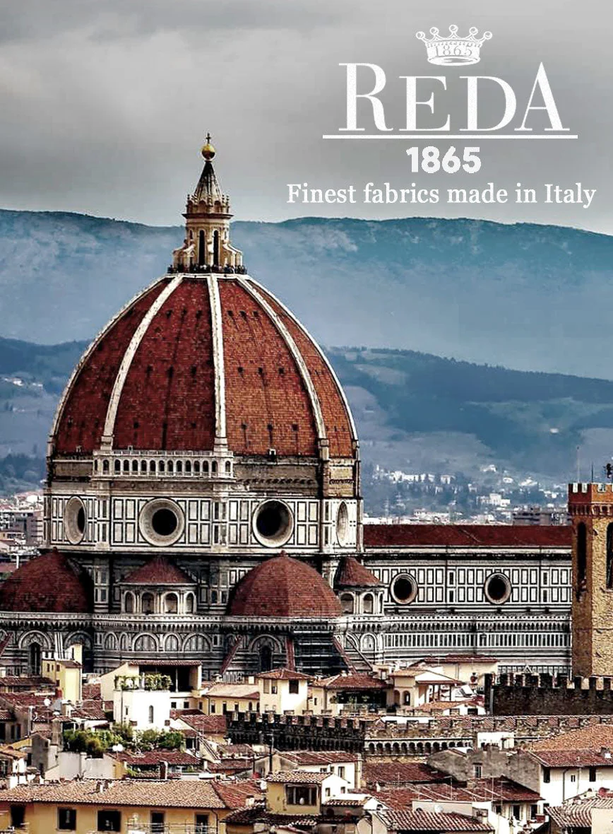 Reda Navy Checks Wool Pants - Image 5