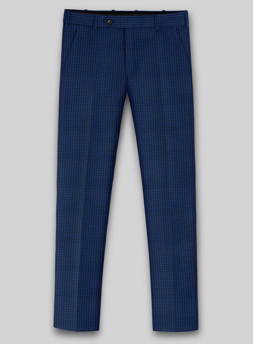 Reda Ocean Blue Wool Pants - Image 2