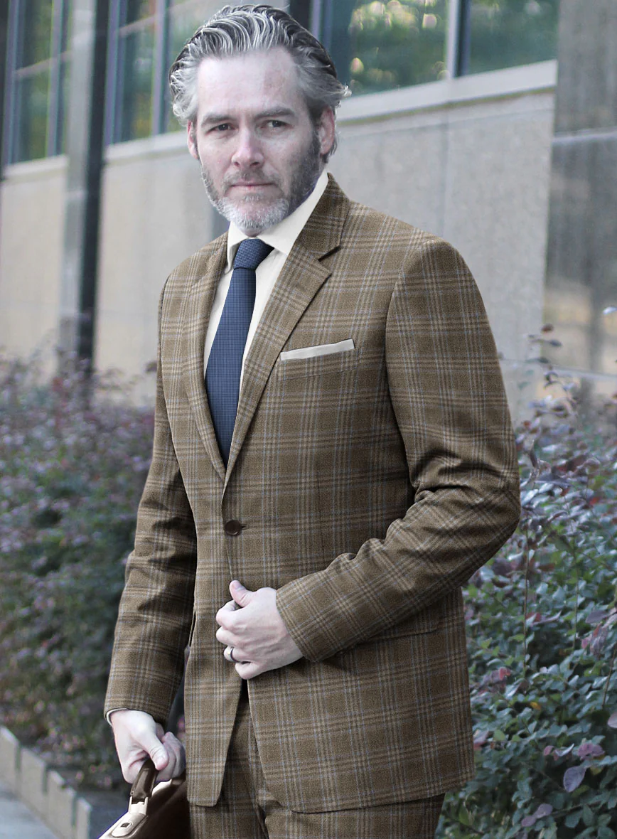 Reda Omiji Brown Checks Wool Jacket - Image 2