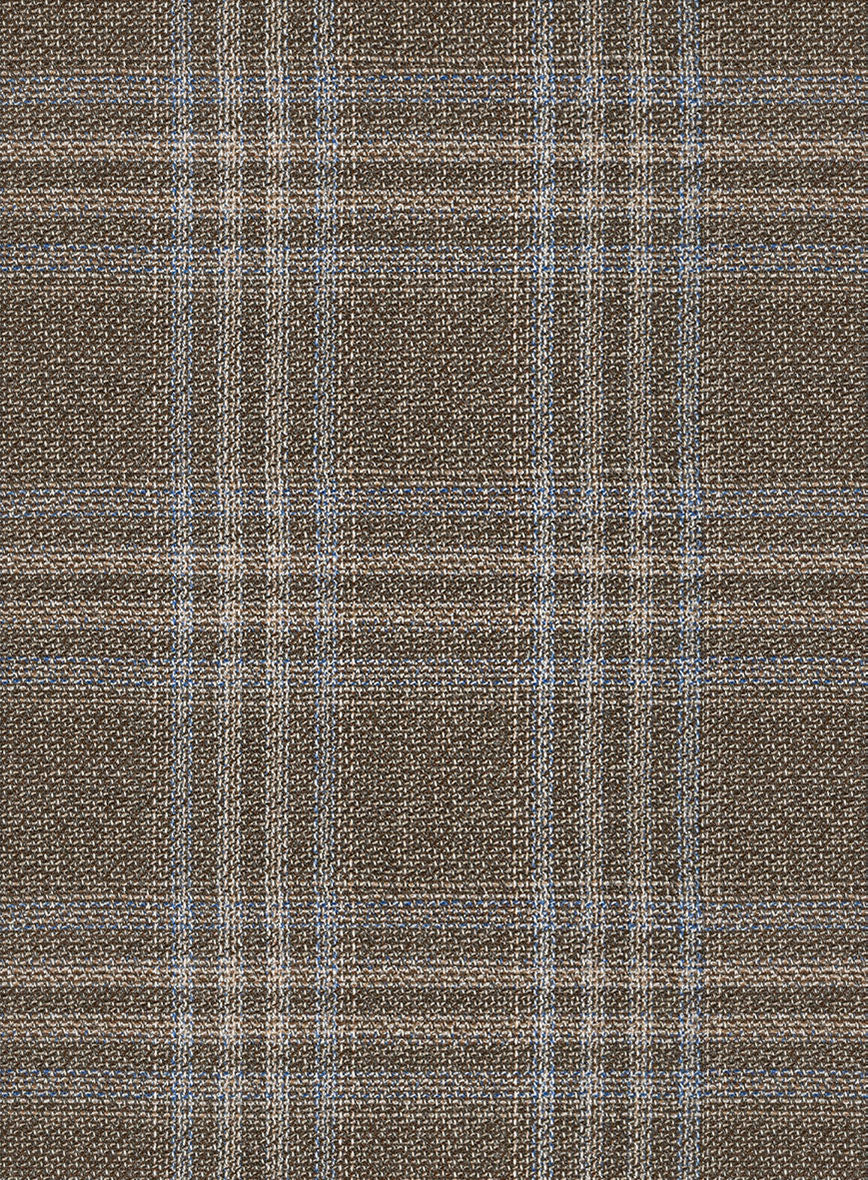 Reda Omiji Brown Checks Wool Jacket - Image 3