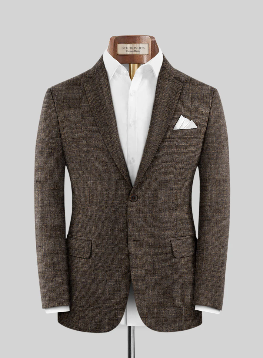 Reda Omiro Brown Wool Suit - Image 3