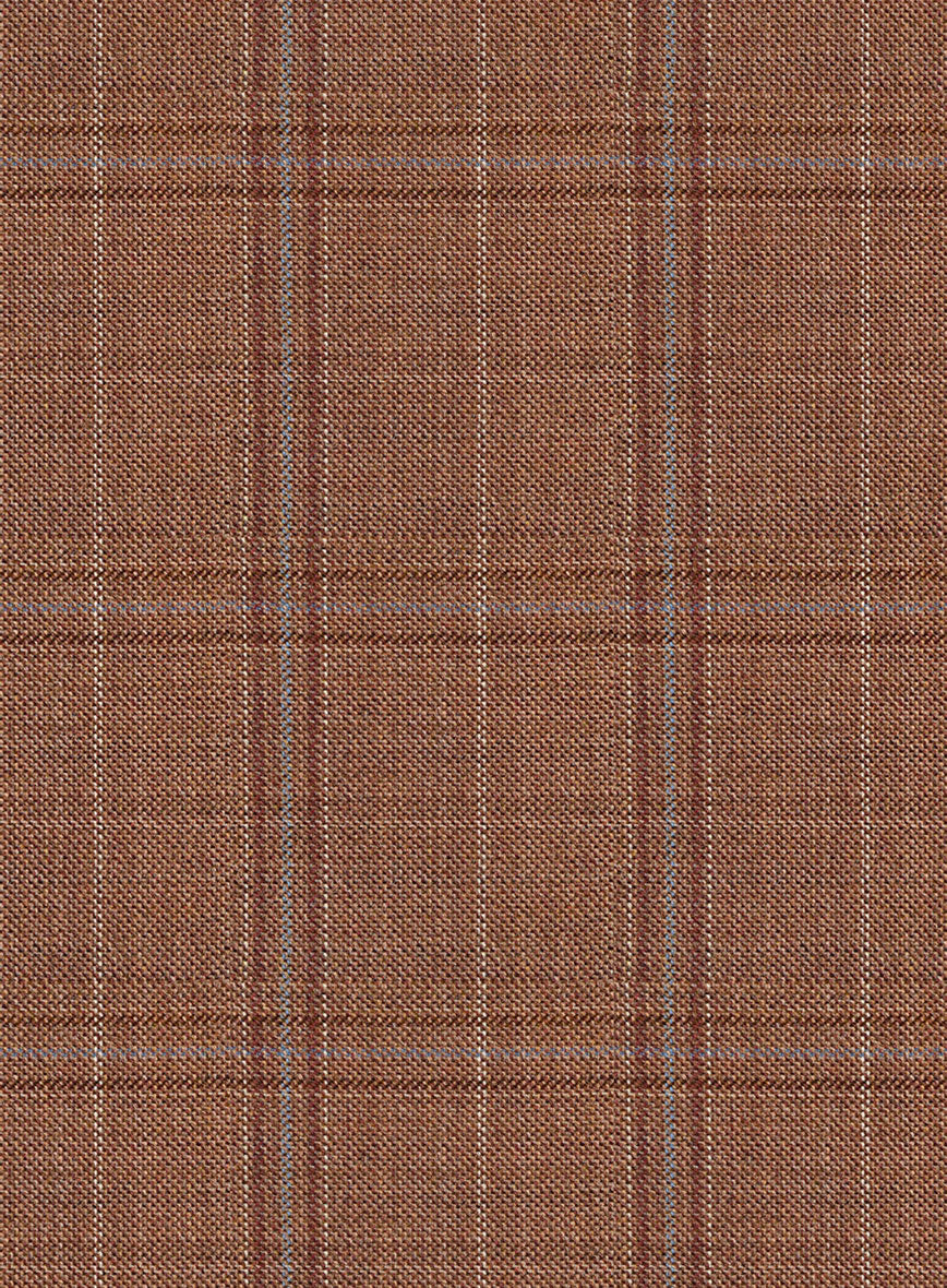 Reda Pacivi Brown Checks Wool Pants - Image 3