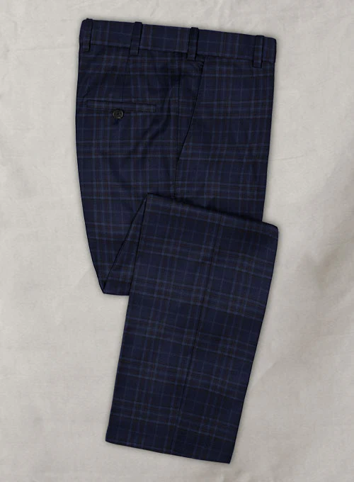 Reda Port Blue Checks Wool Suit - Image 6