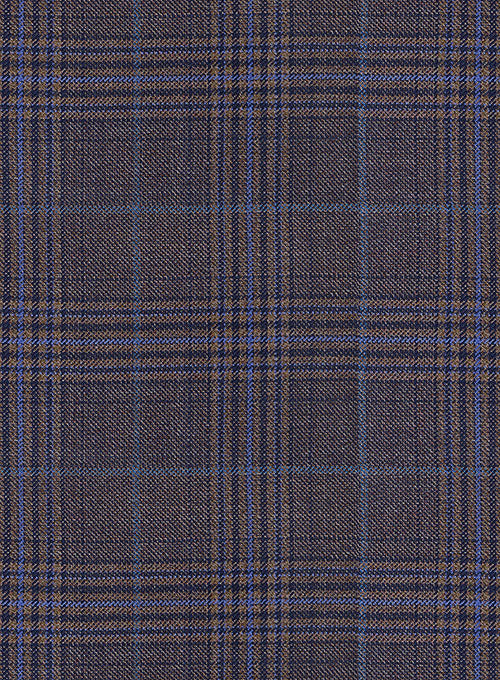 Reda Purple Checks Wool Jacket - Image 3