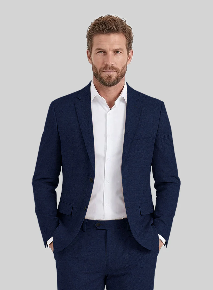 Reda Royal Blue Pure Wool Jacket - Image 2