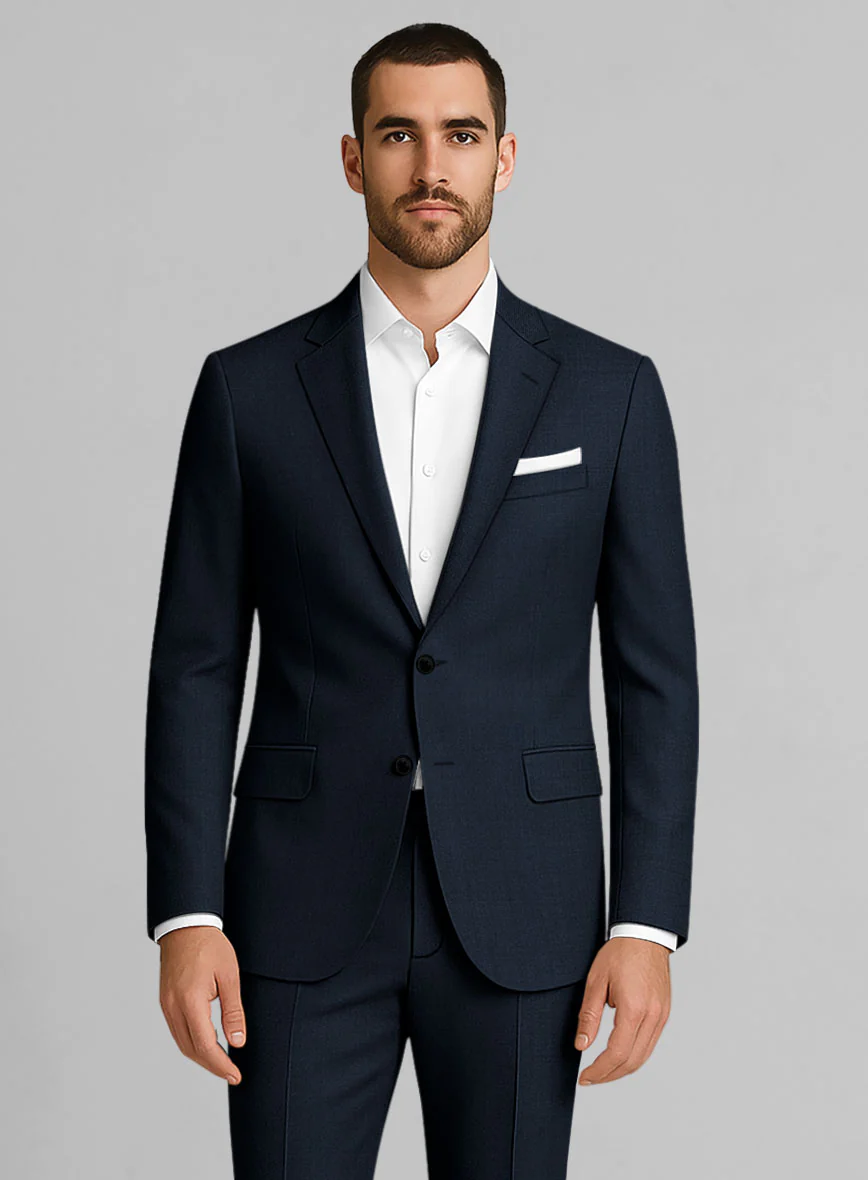 Reda Seal Blue Pure Wool Jacket - Image 2