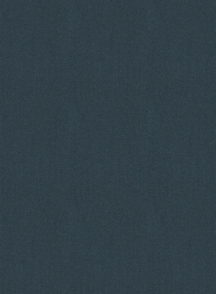 Reda Steel Blue Wool Pants - Image 3