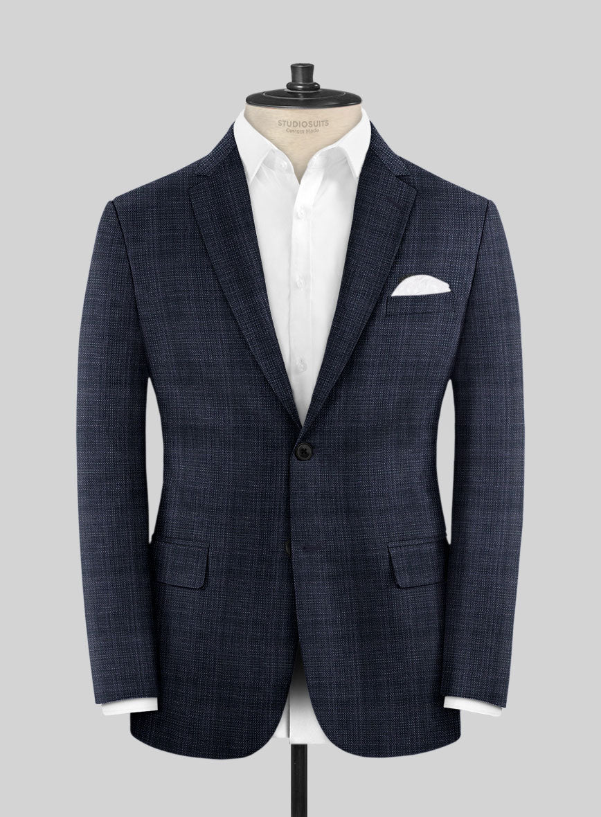 Reda Stibal Blue Checks Wool Suit - Image 3