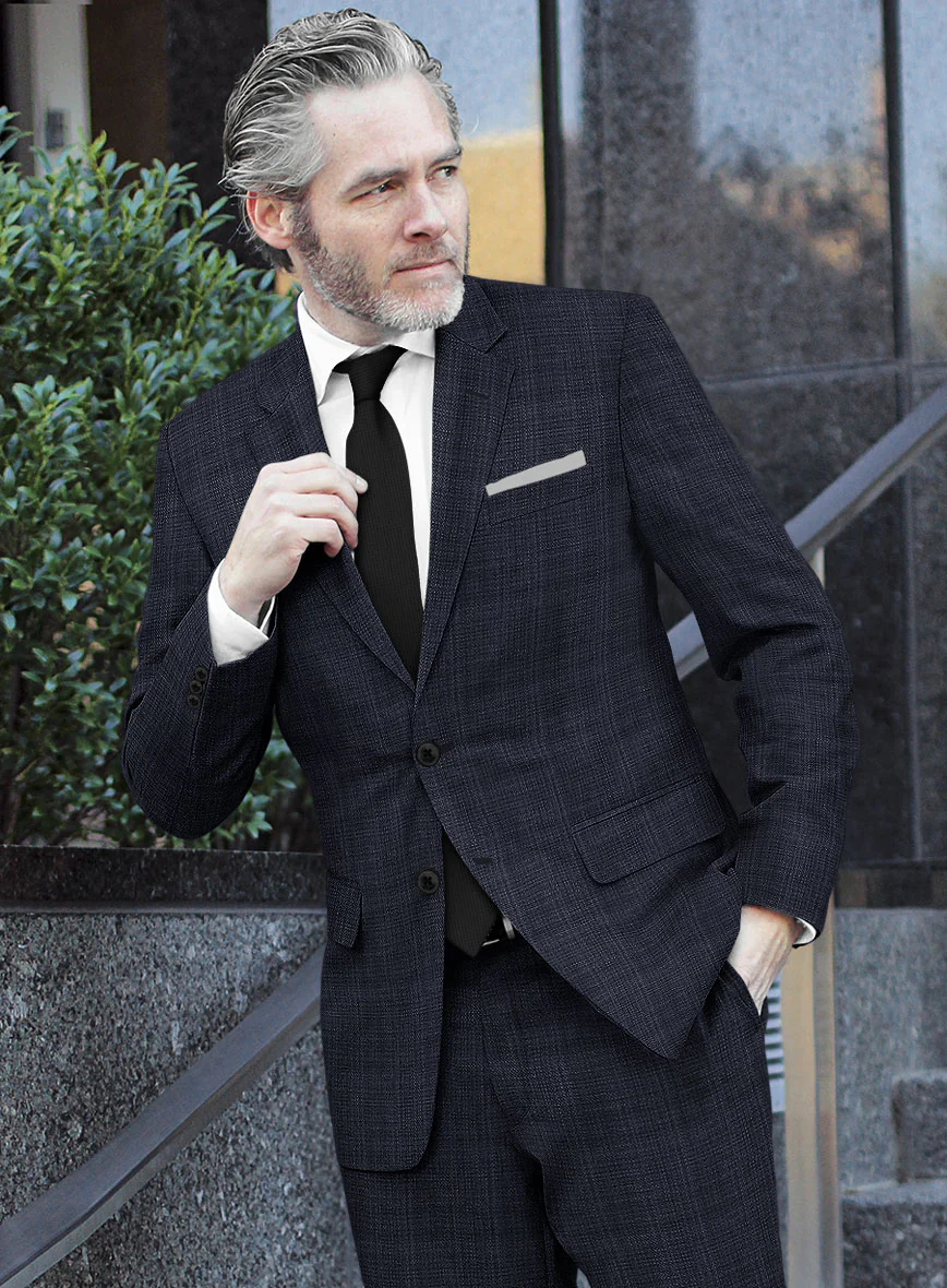 Reda Stibal Blue Checks Wool Suit - Image 4