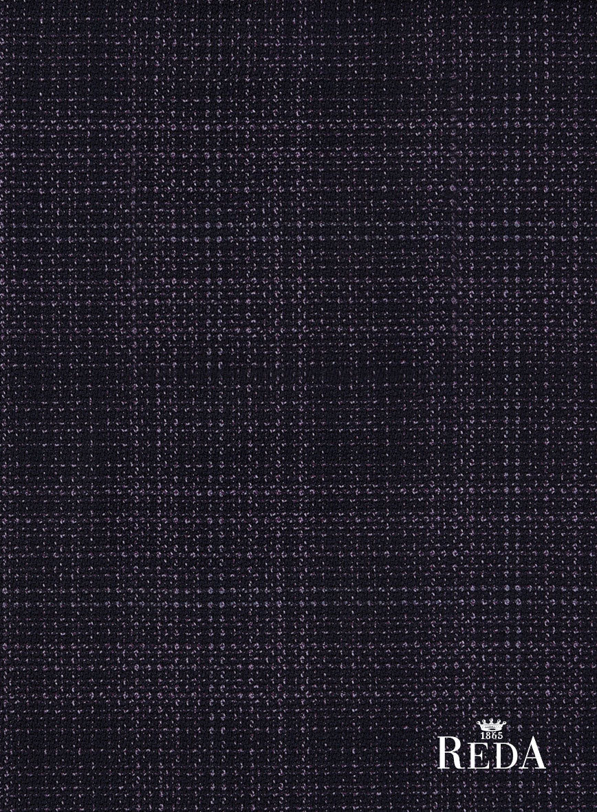 Reda Stibal Purple Checks Wool Pants - Image 4