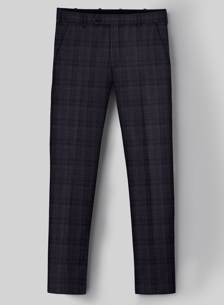 Reda Stibal Purple Checks Wool Suit - Image 5