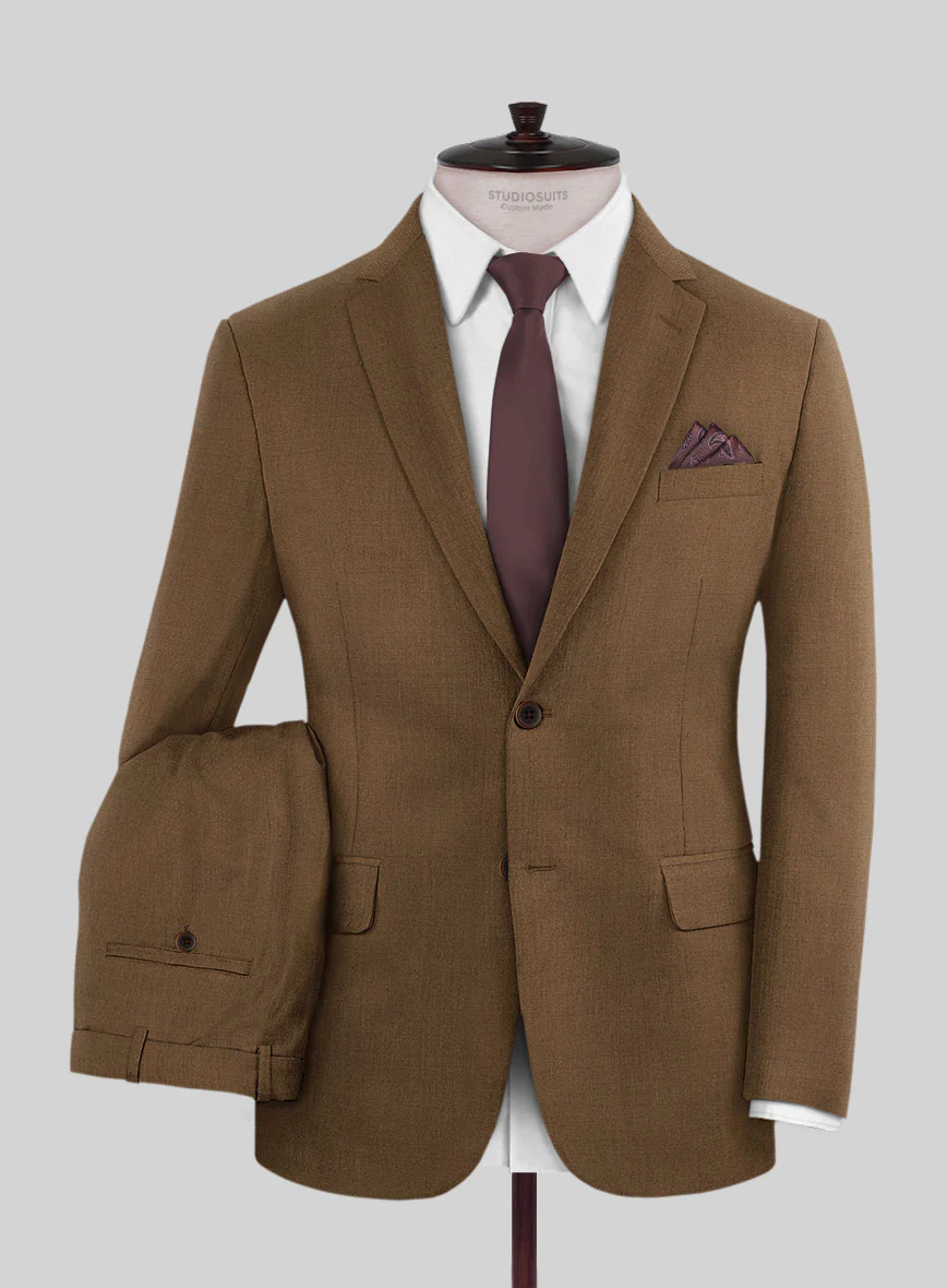 Reda Tan Wool Suit - Image 2