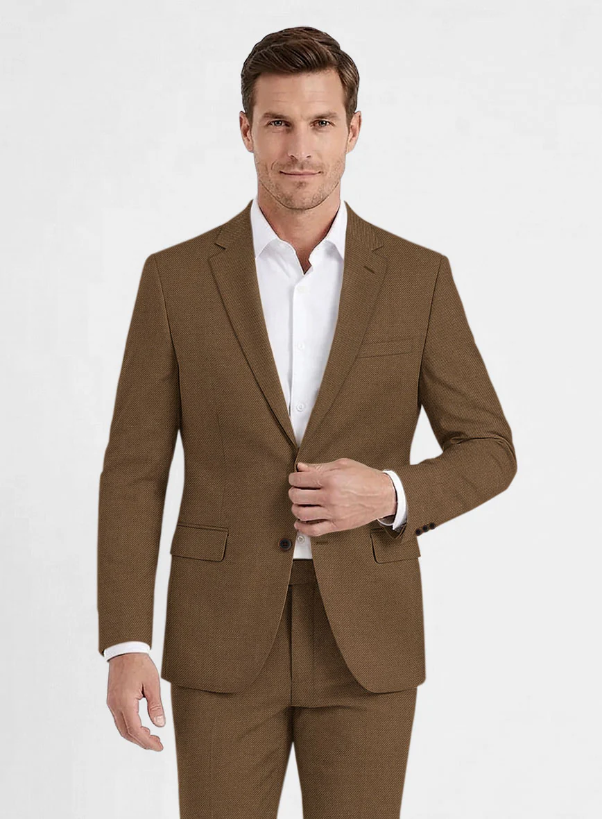 Reda Tan Wool Suit - Image 3