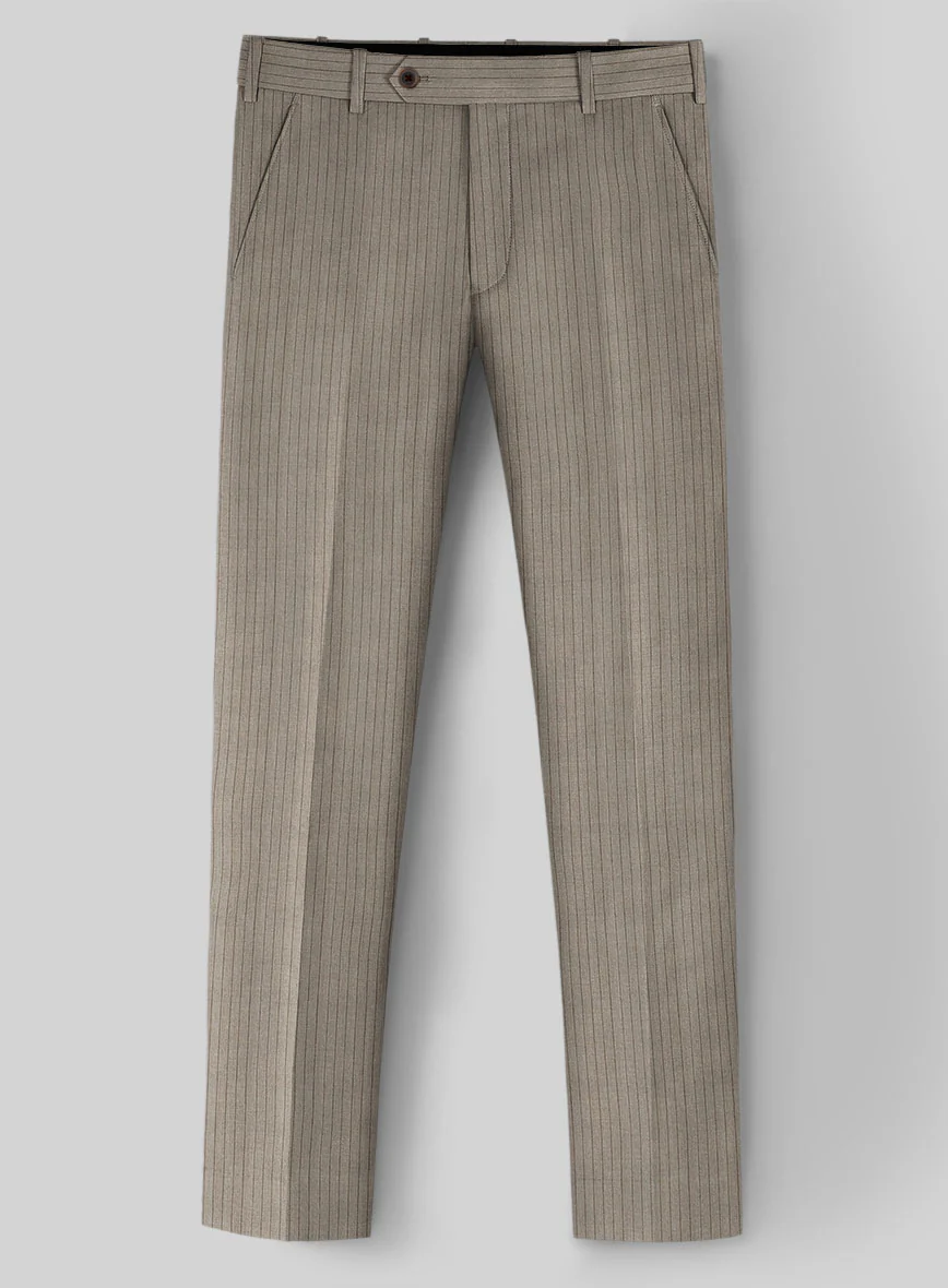 Reda Tibaro Brown Stripe Wool Suit - Image 5