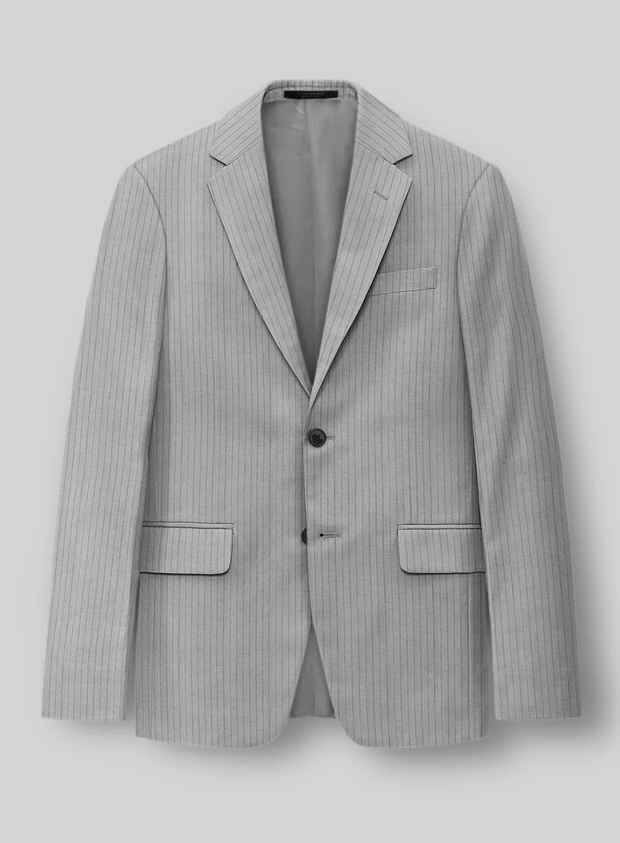 Reda Tibaro Gray Stripe Wool Suit - Image 3