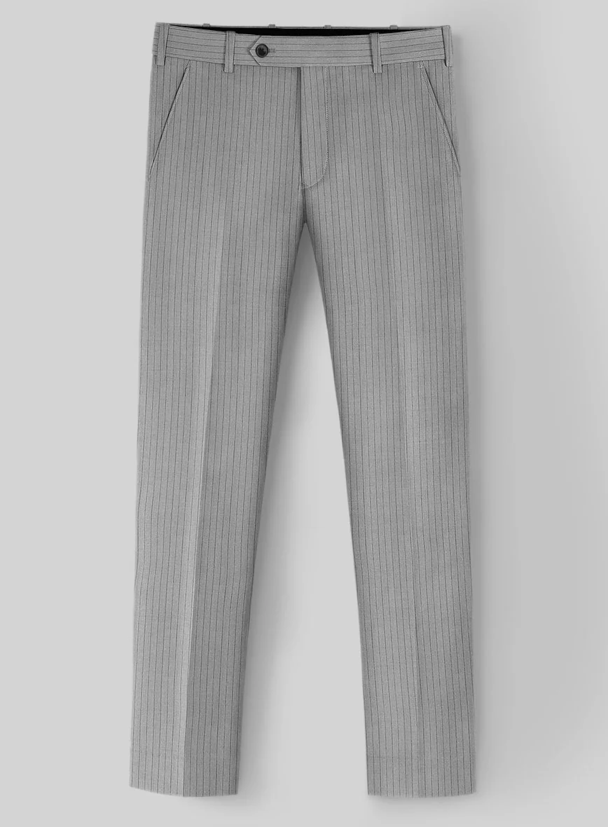 Reda Tibaro Gray Stripe Wool Suit - Image 5