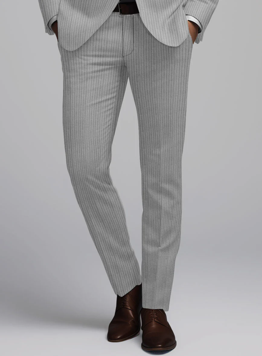 Reda Tibaro Gray Stripe Wool Suit - Image 6