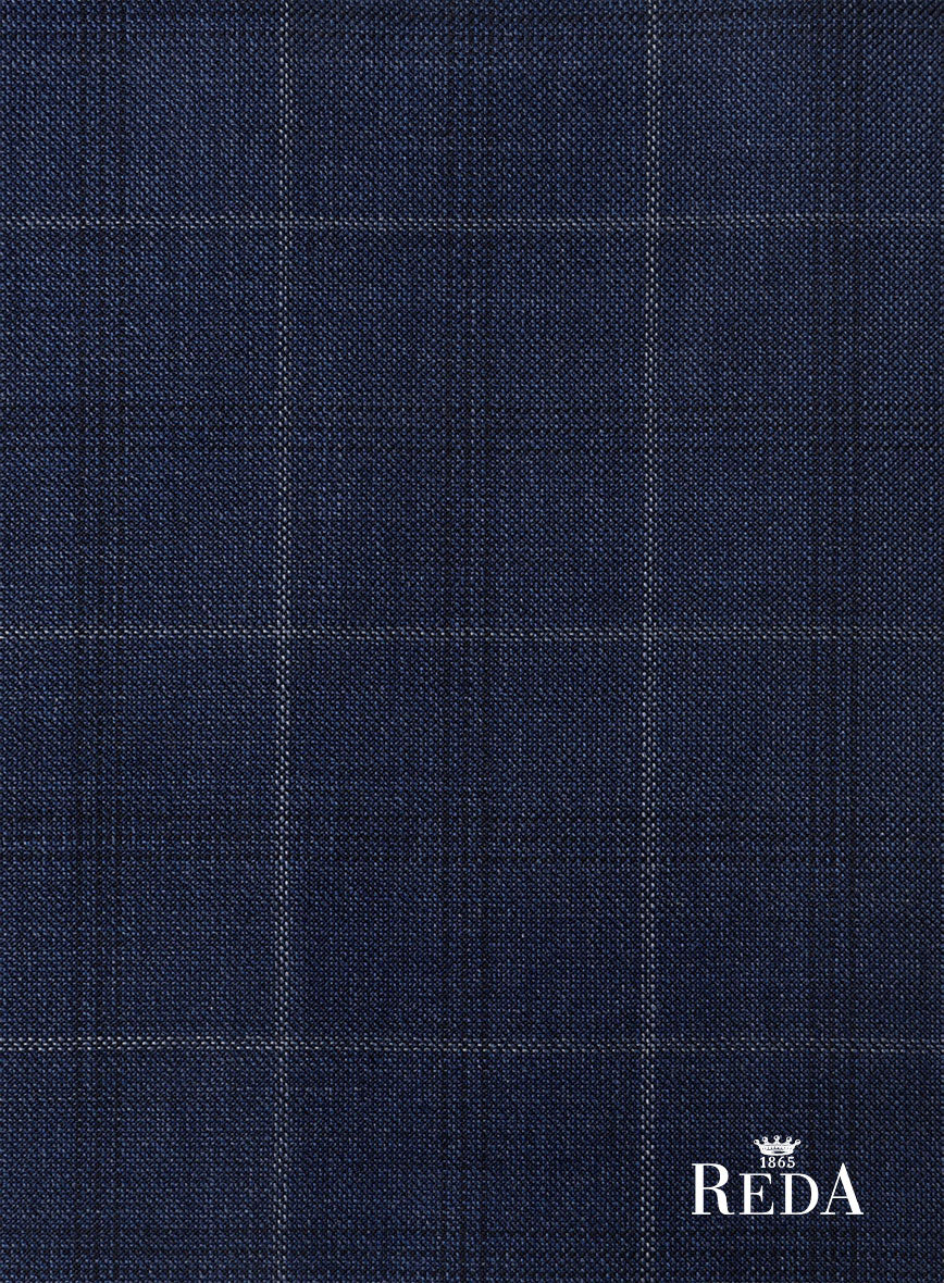 Reda Trivon Blue Checks Wool Suit - Image 7