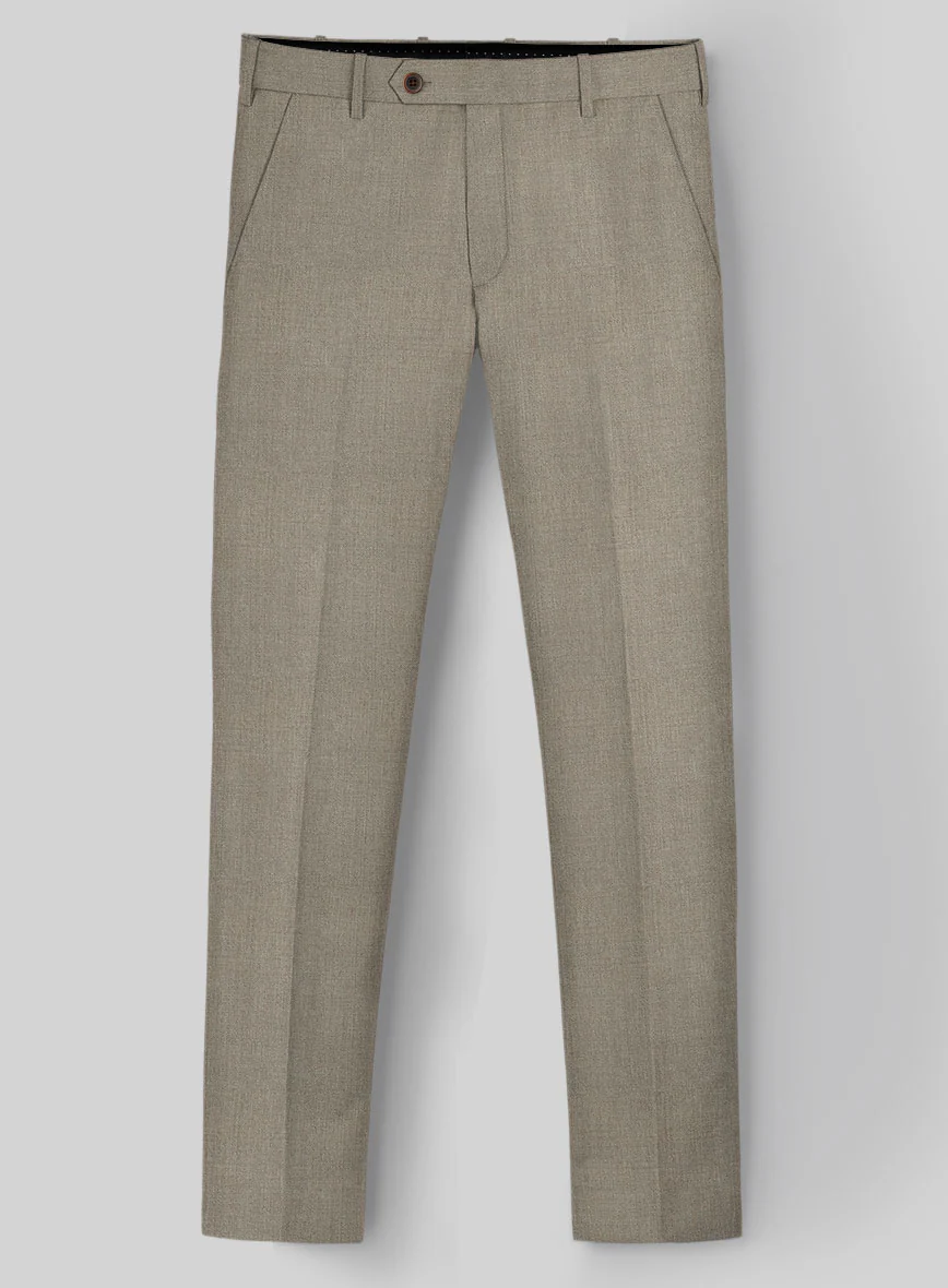 Reda Worsted Beige Pure Wool Pants - Image 3