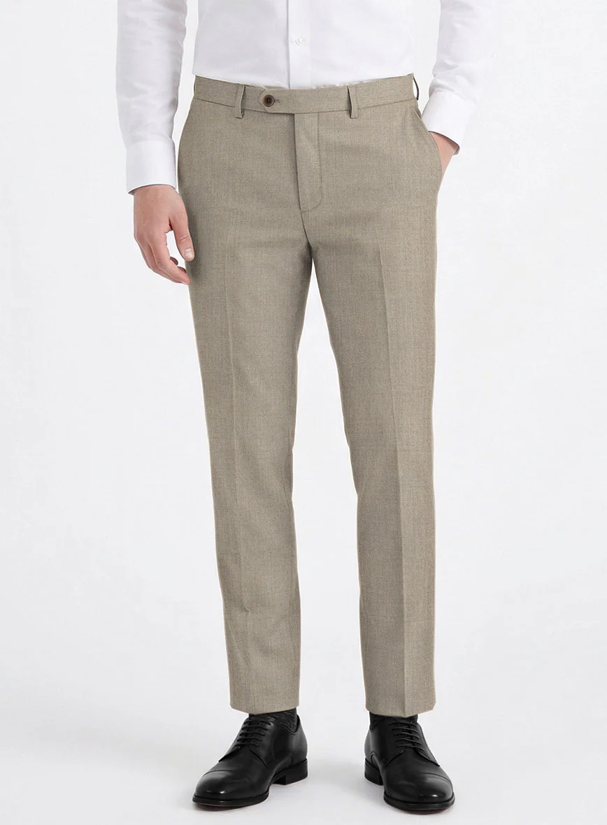 Reda Worsted Beige Pure Wool Suit - Image 6