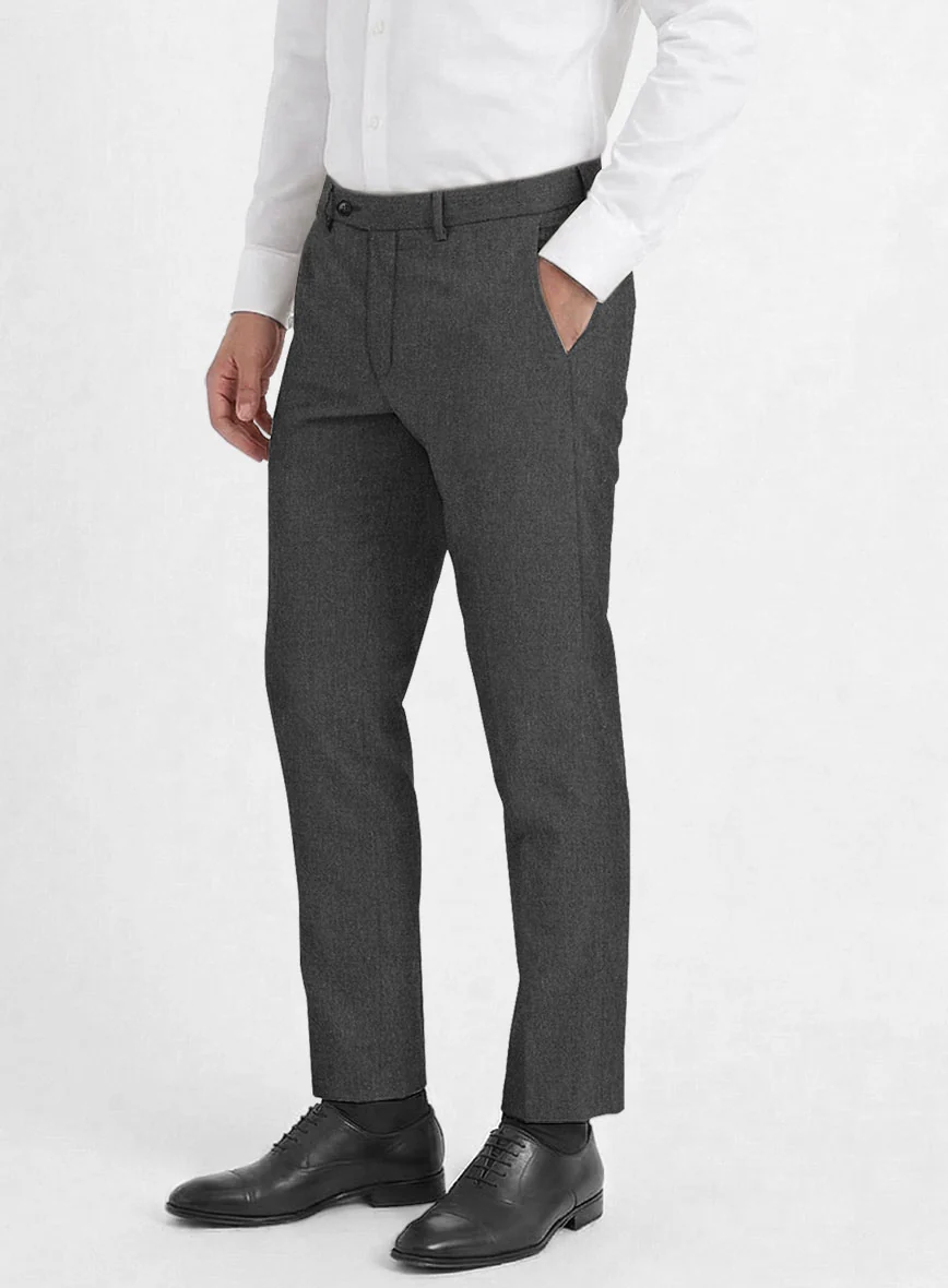 Reda Worsted Dark Gray Pure Wool Suit - Image 6