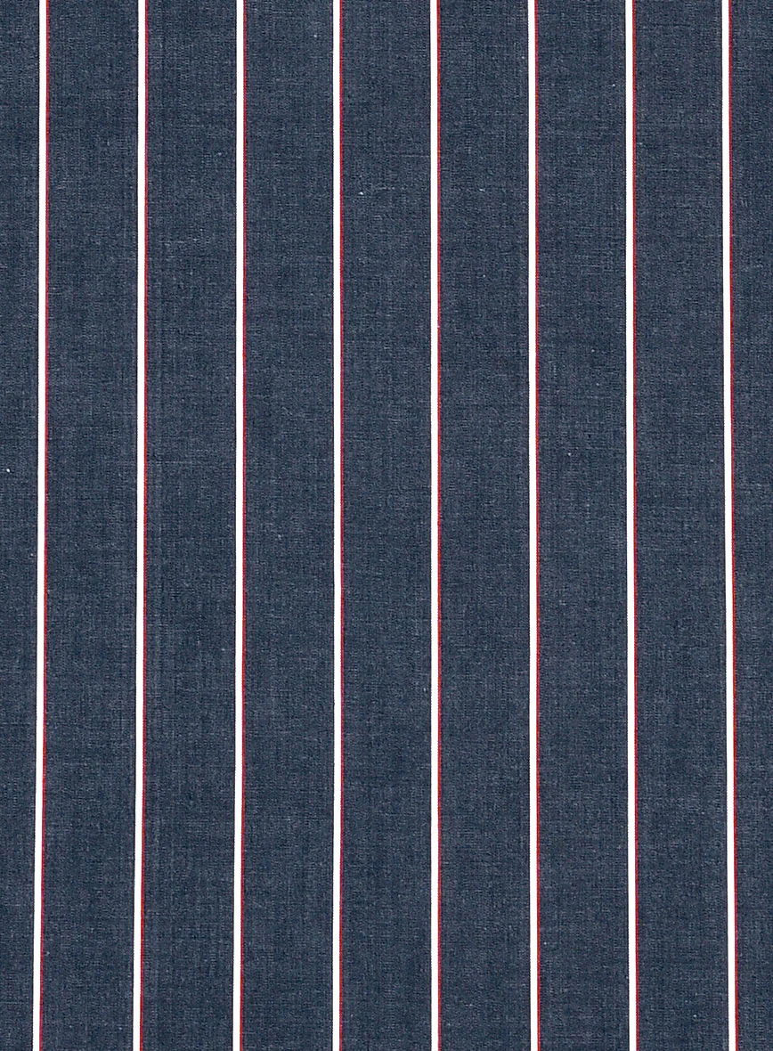 Redline Navy Cotton Shirt - Image 5