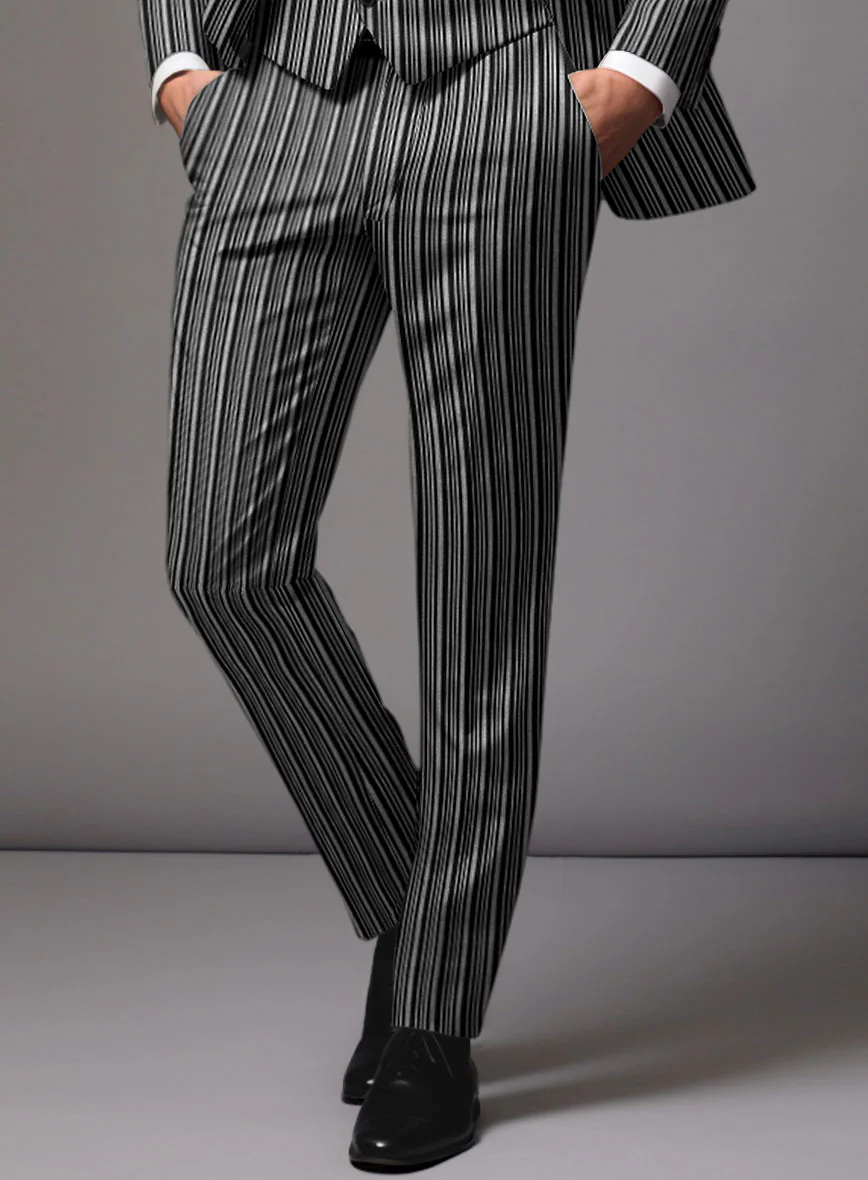 Retro Reel Black Stripe Suit - Image 5