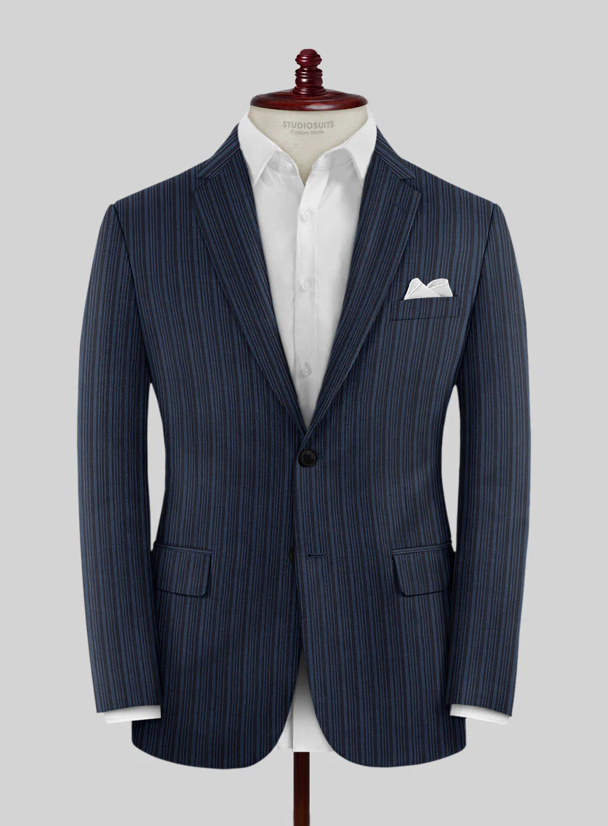 Retro Reel Blue Stripe Suit - Image 3