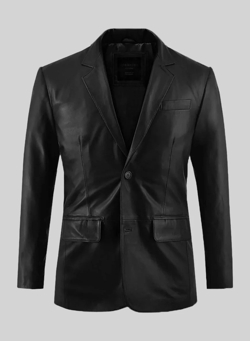 Rich Black Leather Suit - Image 3