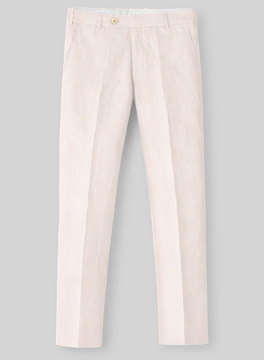 Roman Light Pink Linen Suit - Image 7