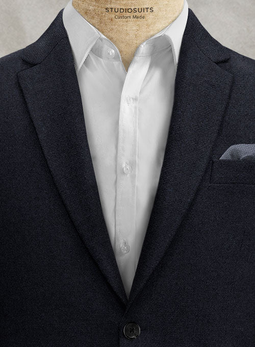 Rope Weave Dark Blue Tweed Suit - Image 3