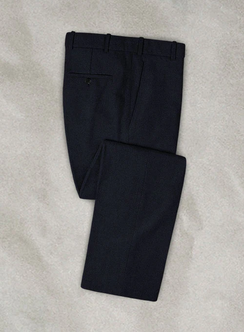 Rope Weave Dark Blue Tweed Suit - Image 4