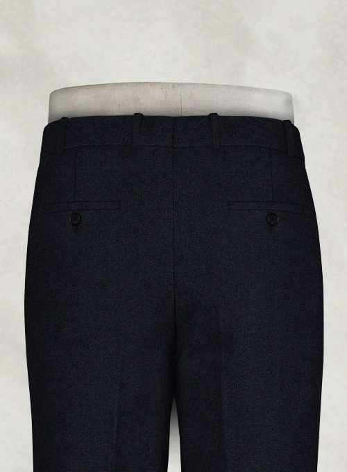 Rope Weave Dark Blue Tweed Suit - Image 5
