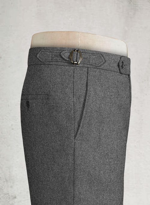 Rope Weave Gray Highland Tweed Trousers - Image 5