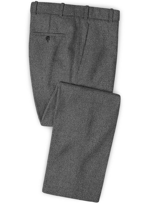 Rope Weave Gray Tweed Double Breasted Suit - Image 5