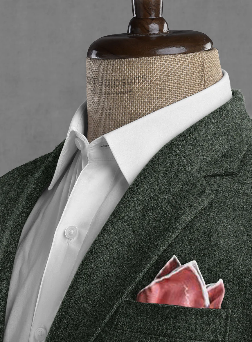 Rope Weave Green Tweed Jacket - Image 4
