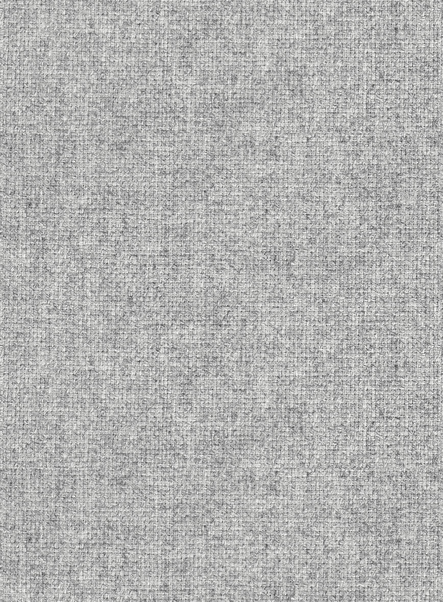 Rope Weave Light Gray Tweed Double Breasted Jacket - Image 2