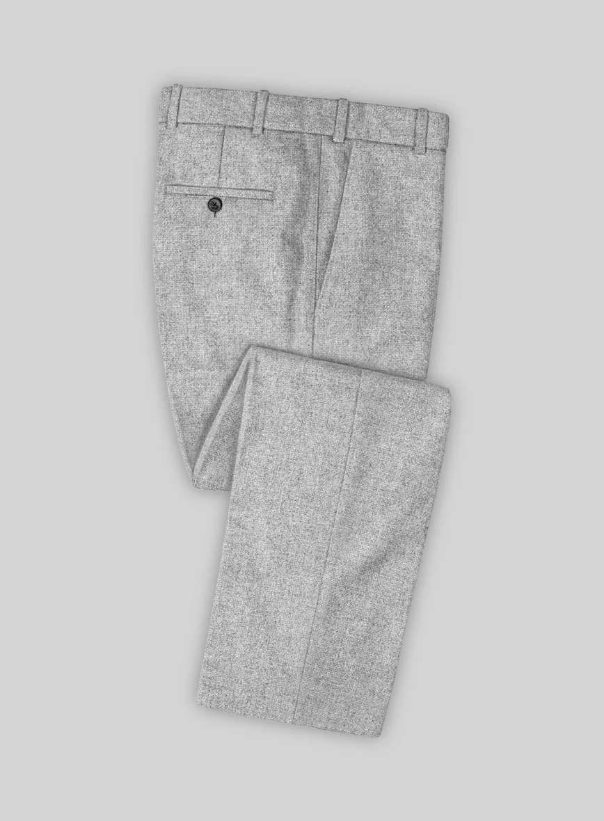 Rope Weave Light Gray Tweed Suit - Image 8